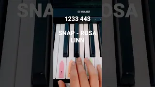 SNAP - Rosa Linn (Piano Tutorial) #easypianotutorial #pianobeginner #howtoplaypiano #shorts #viral
