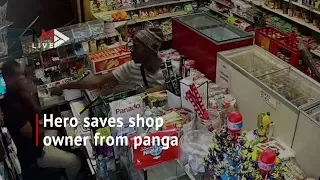 'Hero' saves shop owner from panga-wielding robber in Cape Town