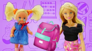 Filha da Barbie falta a aula! Novelinha de boneca Barbie e sua família para meninas em português