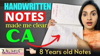 My Handwritten Notes that made me CA 📝| How to make Perfect Notes | Azfar Khan