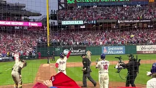 Bryce Harper 2-Run HR Game 5 2022 NLCS Phillies v. Padres Putting the Phillies up for Good