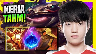 LEARN HOW TO PLAY TAHM KENCH SUPPORT LIKE A PRO! - T1 Keria Plays Tahm Kench Support vs Bard!
