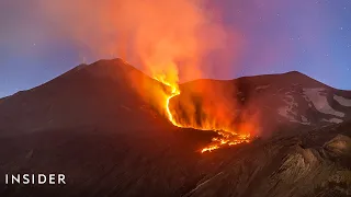 Dramatic Video Captures Eruption Of Mount Etna | Insider News