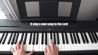 O Sing A New Song To The Lord -piano accompaniment with lyrics-hymn instrumental-Yamaha P-71