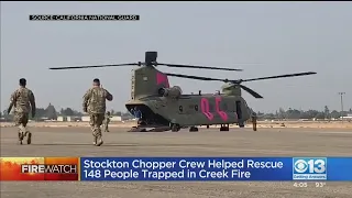 Stockton Chopper Crew Helped Rescue 148 People Trapped By Creek Fire
