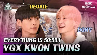[C.C] Kwon Twins split everything half and half! All they share is the house🏠! #YGX #DEUKIE #DONY