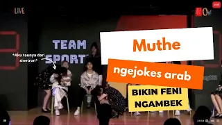 Muthe #jkt48  Ngejokes Arab Bikin Feni Ngambek. Momnet Versus (Team Sporty Vs Team Girly)14-04-2021