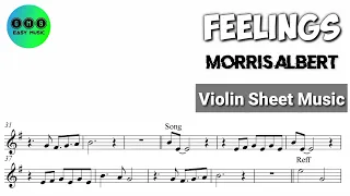 Karaoke || Feelings - Morris Albert || Violin Sheet Music