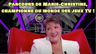 Parcours de Marie-Christine (TLMVPSP), championne du monde 🥇dans un jeu TV !!!