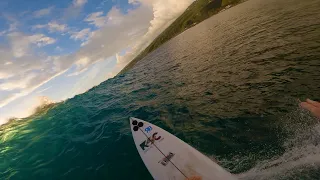 SURFING POV - CRAZY BOWLS AT GOLDEN HOUR