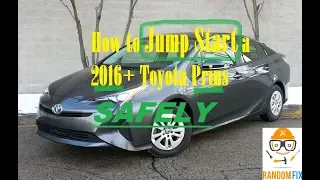 How to Jump Start Toyota Prius 2016-22 4 Gen