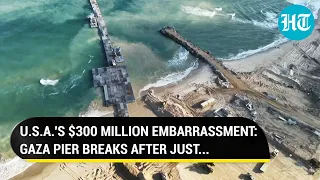 USA Left Embarrassed: $300 Million Pier Breaks Apart In 2 Weeks, Army Ships Beached | Gaza | Israel