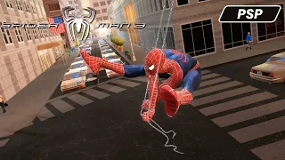 SPIDER-MAN 3 THE GAME (PSP) Free Roam & Web Swinging Gameplay