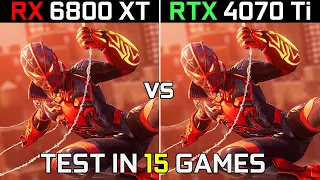 RX 6800 XT vs RTX 4070 Ti | Test in 15 Latest Games | 1440p - 2160p | Which One Is Better? | 2023