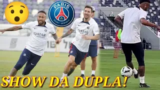 OLHA O QUE NEYMAR E MESSI FIZERAM NO TREINO DO PSG EM ISRAEL HOJE😯