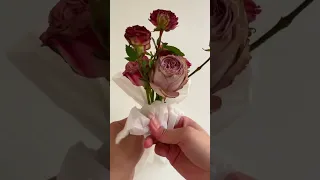 bouquet wrapping tutorial#flowerarrangement #floristsupplies #boquetofflowers