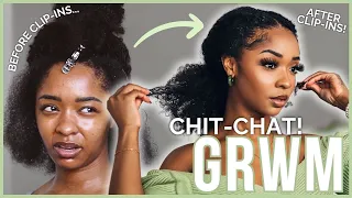 The CONVENIENT BENEFITS of Protective Hairstyles LIKE Clip-ins, Locs, & Braids | Chit Chat GRWM