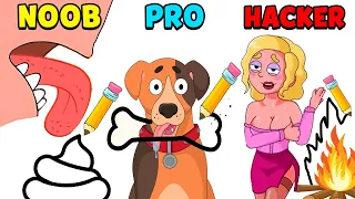 NOOB vs PRO vs HACKER - DOP 4: Draw One Part