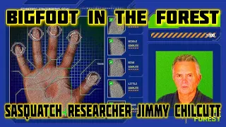 BIGFOOT IN THE FOREST - SASQUATCH RESEARCHER.  JIMMY CHILCUTT