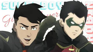 Robin (Damian) and Superboy (Conner) ◎ [Edit]