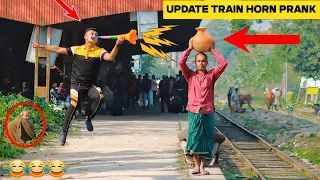 Update Viral Train Horn PRANK in 2024! Best of Train Horn PRANK on Public Relation | So Funny |