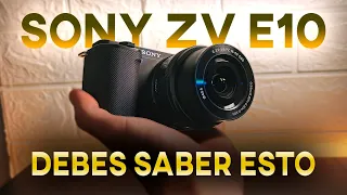 SONY ZV E10 | Mejores TIPS para vídeo