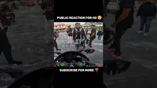 H2 public reaction 😲 H2 Lover's #shorts #ytshorts #shortvideo #viral #r15v3 #zx10r #z900 #h2