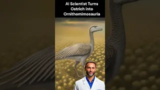 Incredible AI Experiment: Ostrich Transforms Into Dinosaur in Time Lapse #shorts #ostrich #dinosaur