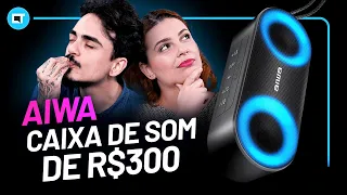 Caixa de som Bluetooth AIWA até R$ 300: VALE a pena?