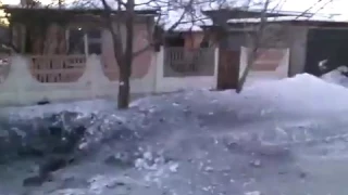 Донецк снаряд попал в дом ул Буслаева 13 Киевский район 31 января 2017