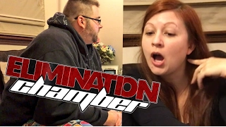 WWE ELIMINATION CHAMBER REACTIONS N RESULTS! SHE ROASTED ME WATCHING WRESTLING!