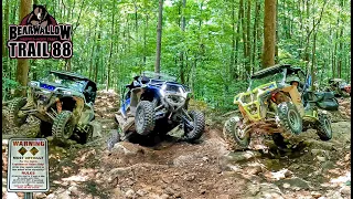 Driving Up Bearwallow Black Trail 88 - Hatfield & McCoy West Virginia - UTV/SXS Rock Crawling EP:09