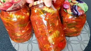 МАМА НАУЧИЛА!!!Зимой жалела что мало приготовила!🍅🥬Их всегда мало!! Вкуснейший салат на зиму.