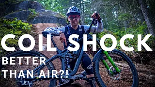 Air Shock or Coil Shock on a Trail Bike? I tested both and I'm surprised!