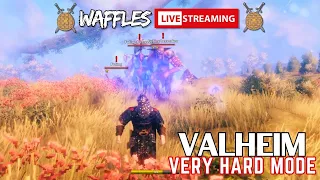 Finding Yagluth and Totems | Valheim VERY HARD Livestream #22