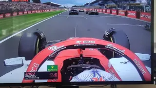 Crash Zhou on board Silverstone F1 2022