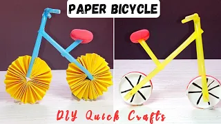 DIY Bicycle From Waste Material || Bicycle Craft || Paper Crafts