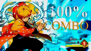 Zenitsu God Mode 100% Combo! Demon Slayer