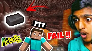 100% Failed FINDING *NETHERITE* in KeMiCS with @FTTGaming in MINECRAFT !! MALAYALAM