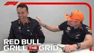 Red Bull's Max Verstappen And Alex Albon! | Grill The Grid 2019