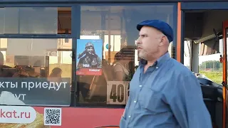 "Бывший подольский гость!" автобус МАЗ-206.086 следует по маршруту 40