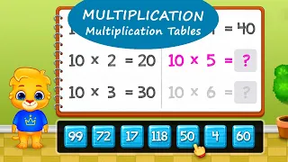 123 Math Multiplication #4 - Learn Multiplication Tables with Lucas and Ruby! | RV AppStudios Games