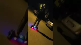 Prima data pe hoverboard