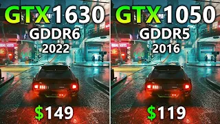 GTX 1630 vs GTX 1050 - Test in 9 Games