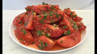 Вкуснее Вы не Пробовали Помидоры в Соусе на Закуску!!! / Быстрый Рецепт Закуски / Tomatoes in Sauce