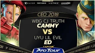 WBG CJ Truth (Cammy) vs UYU Lil Evil (Ed) - CEO 2018 - Pools - CPT 2018