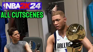 NBA 2K24 ALL CUT SCENES (Records,Trophies,GOAT Grind)