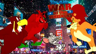 Tom and Jerry War of the Whiskers Tournament Nibbles vs Devil Spike, Lion, and Eagle on New Year