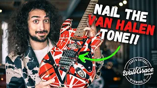 The SECRET to sounding EXACTLY like Eddie Van Halen!! - EVH Striped Series Frankenstein - Frankie