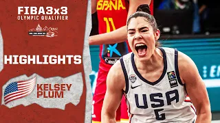 US-Star Kelsey Plum dominates on the 3x3 court! | Highlight Mixtape | FIBA 3x3 Olympic Qualifier